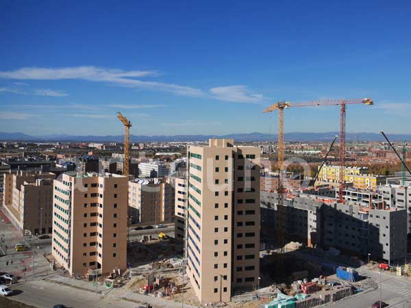 Luftbildaufnahme einer Ausschreibung