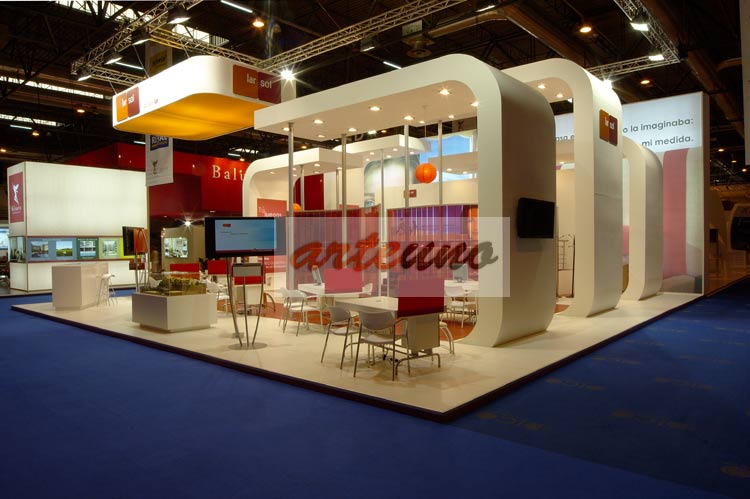 Fotografía de stand de fotógrafo de feria